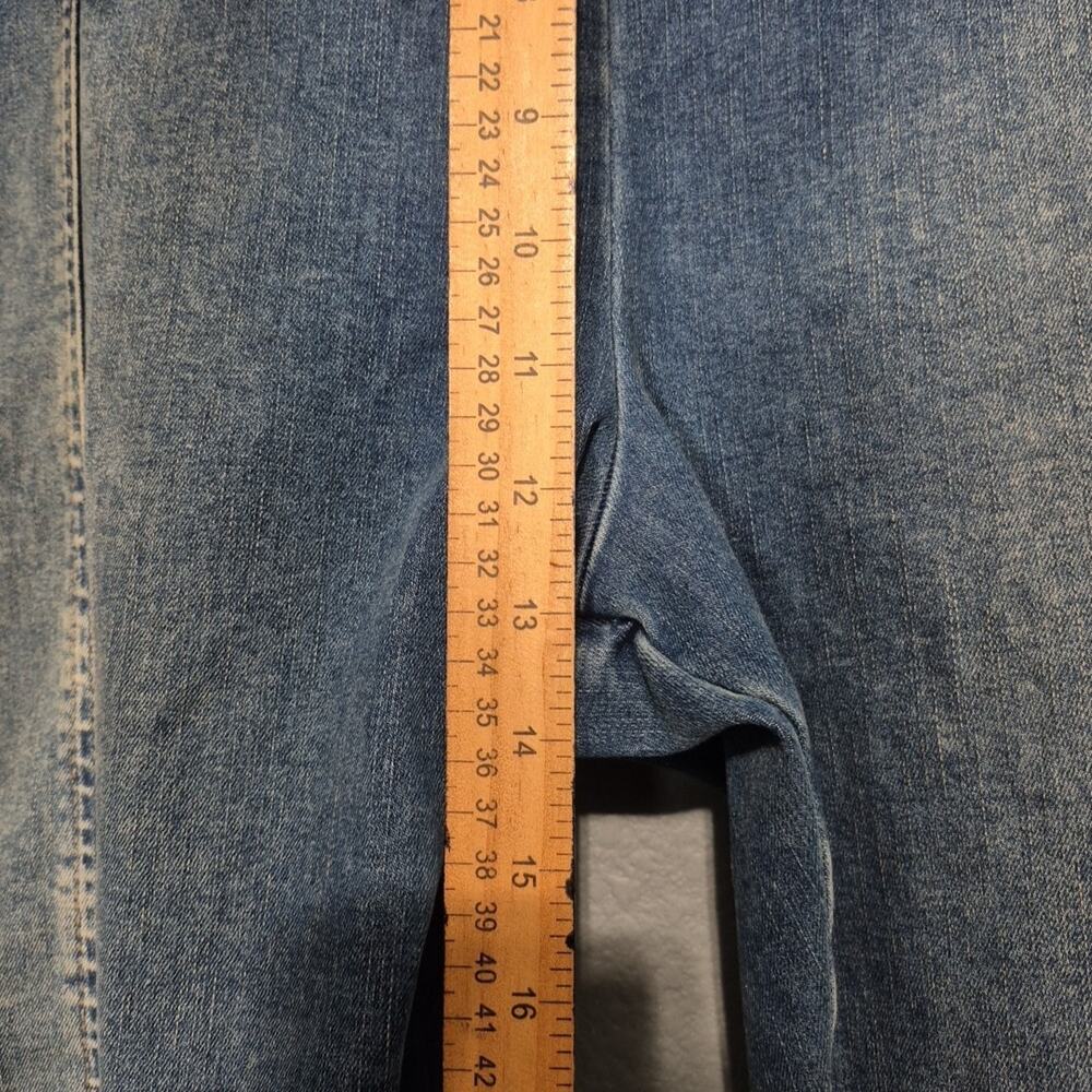 Lee Jeans Womens 2XL Blue Denim Stretch Heritage High Rise Pull On Flared Leg - Picture 9 of 15